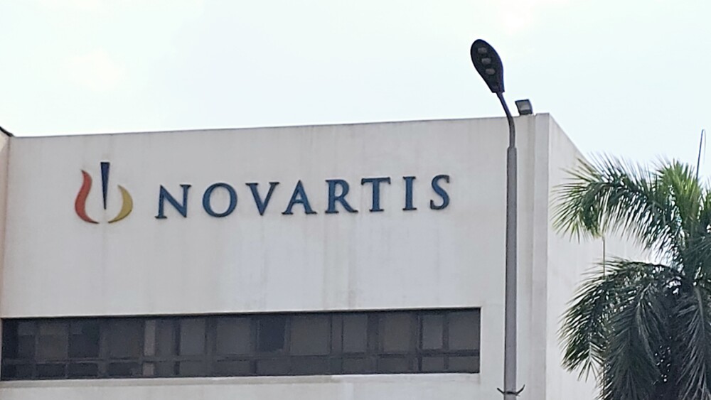 Cairo, Egypt, October 31 2024: Novartis CO building in Egypt, Novartis AG is a Swiss multinational pharmaceutical corporation based in Basel, Switzerland, manufactures the drugs