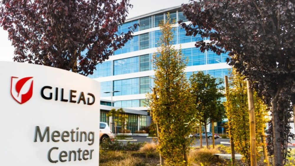 Pictured: Gilead's headquarters in Silicon Valley/