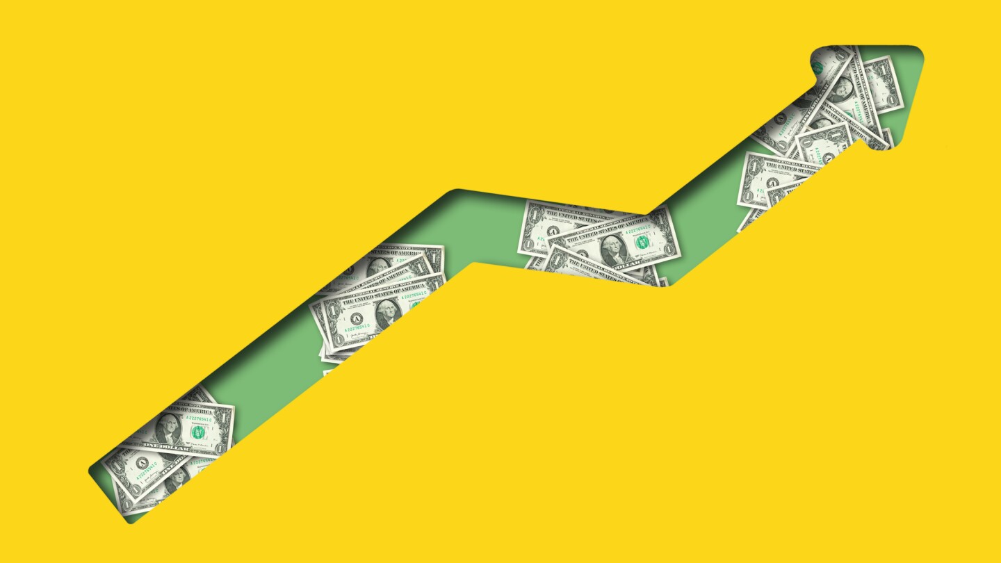 Profit and Money Concept, Financial and Business Graph