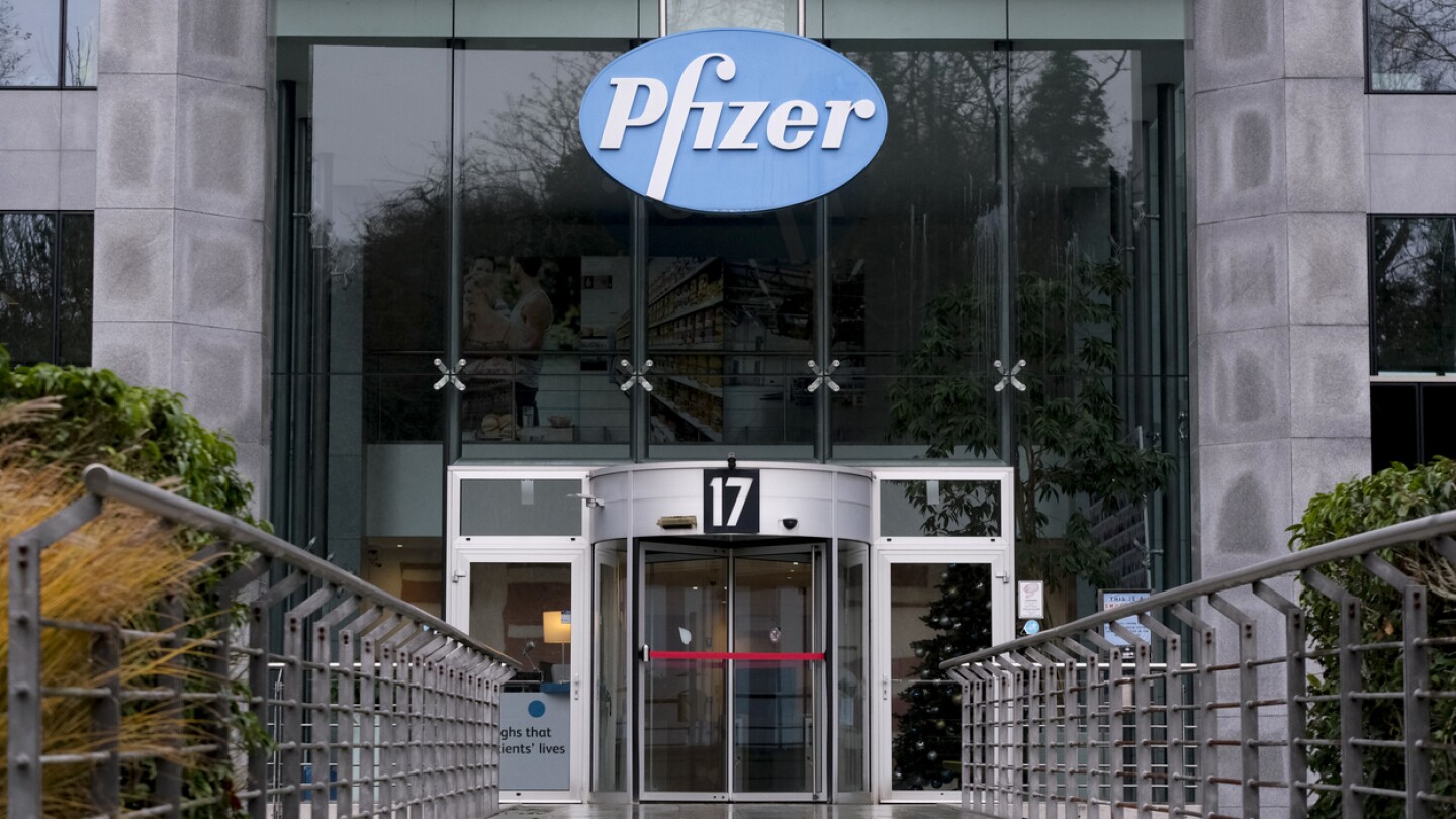 Brussels, Belgium. 21st December 2020. Exterior view of Pfizer Pharmaceutical company's offices.