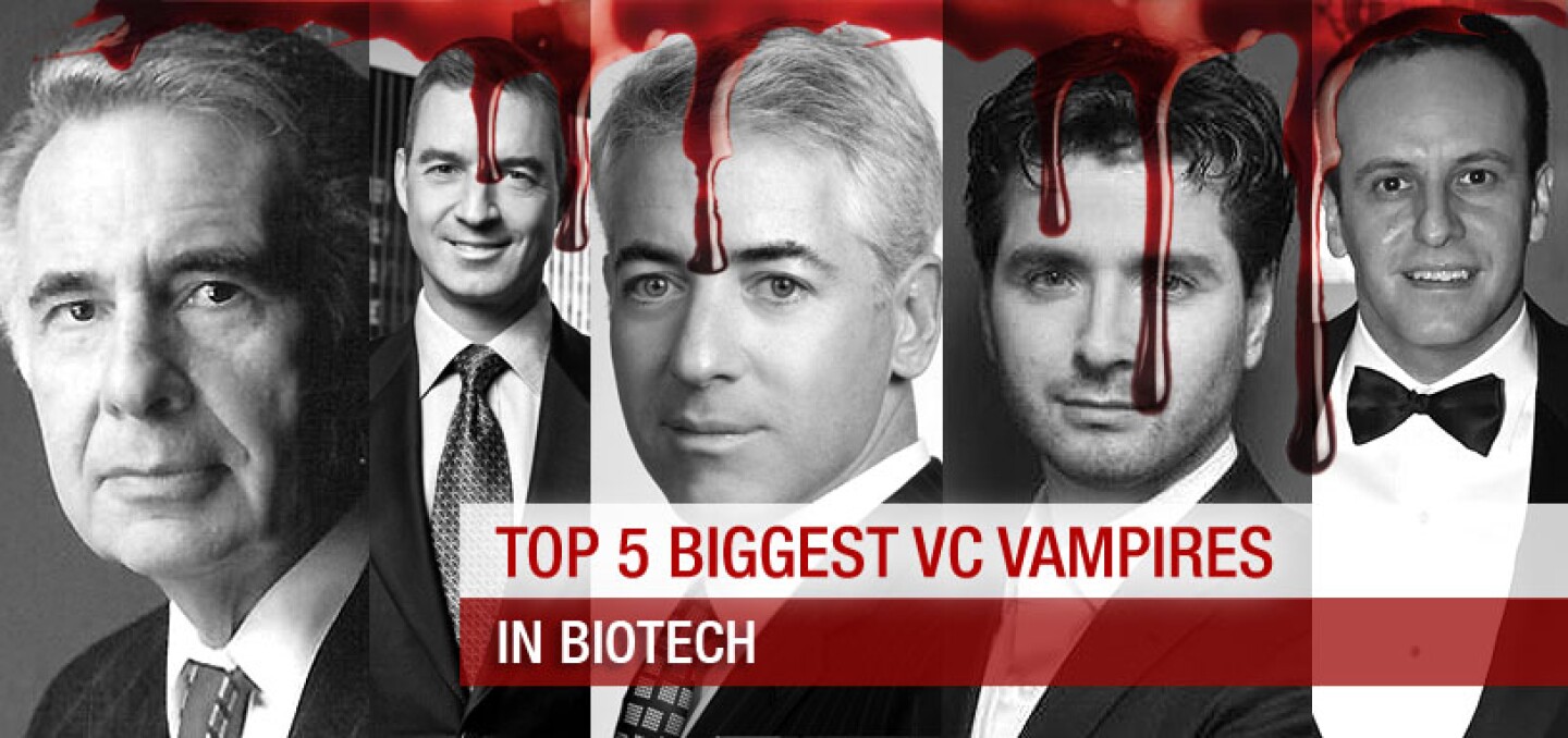 BioSpace's List Of The Top Five Biggest VC Vampires In Biotech