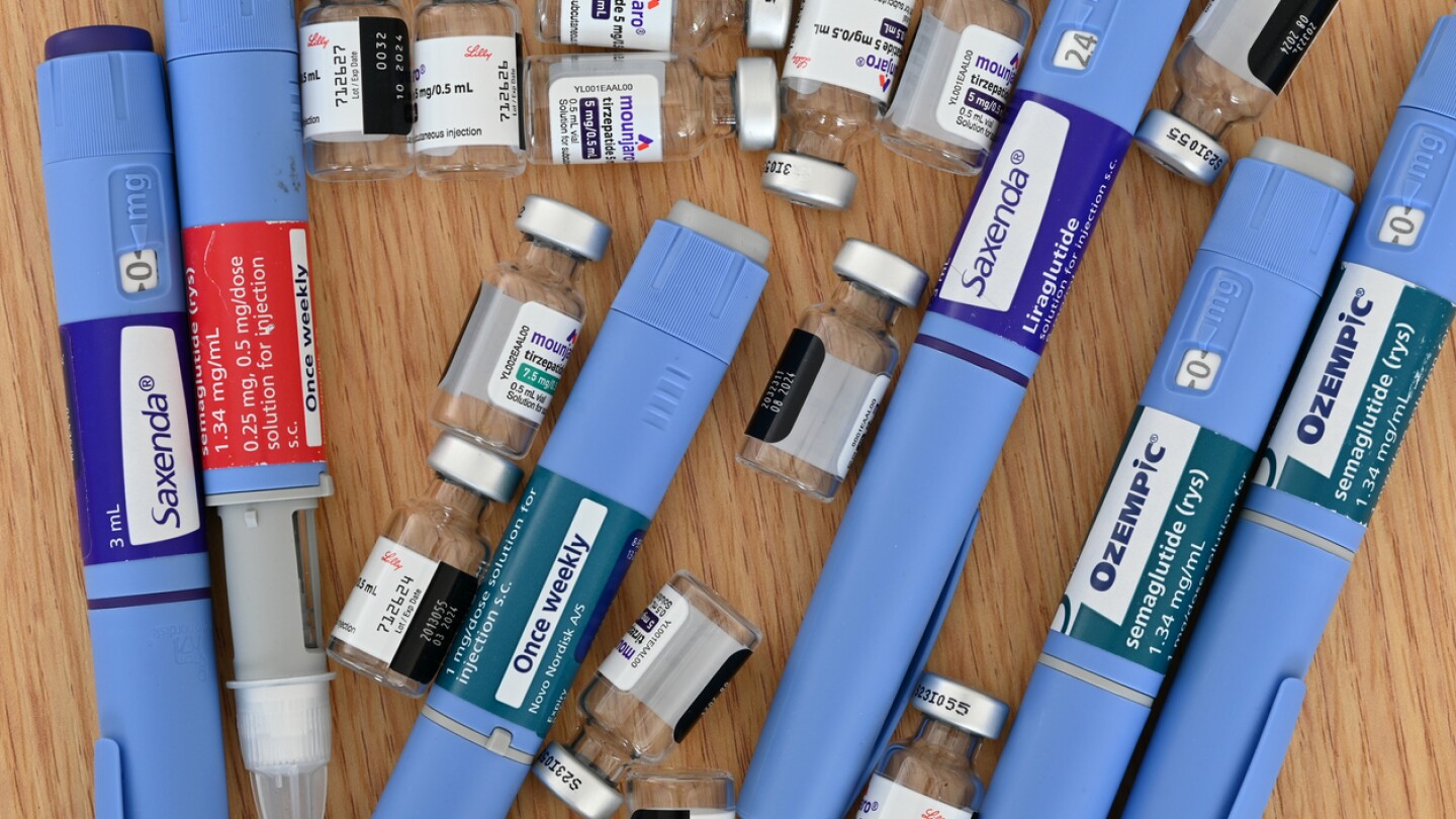 Central Coast New South Wales Australia – May 21, 2024 Assortment of weight loss and diabetic drugs on the table