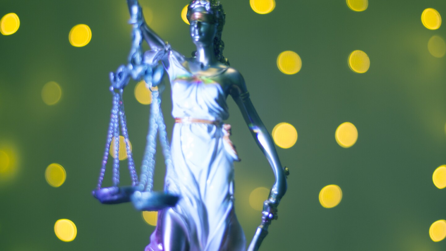 Lawyers legal office law statue representing blind justice courts figure with scales and sword