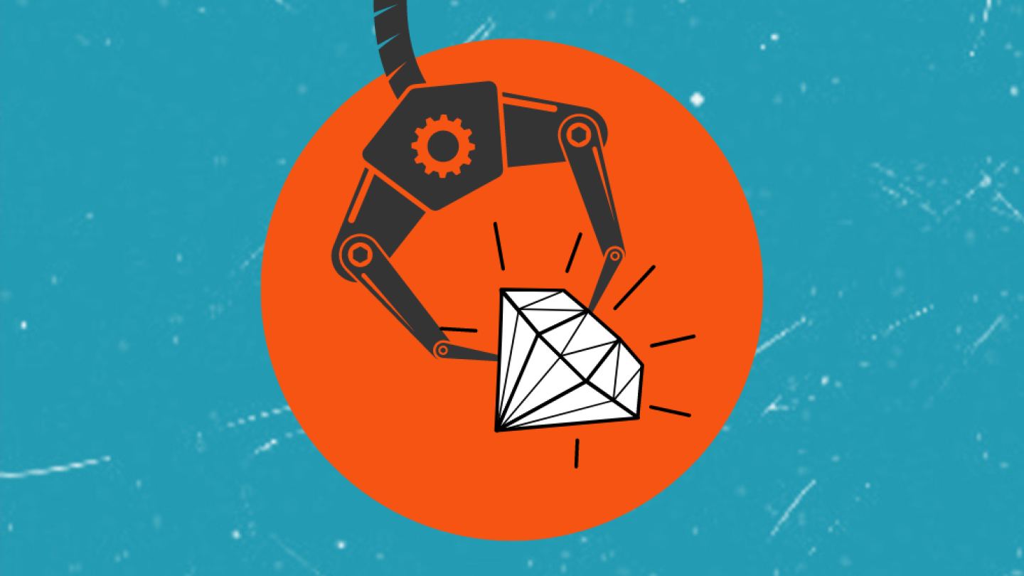 Machine claw finding talent diamond