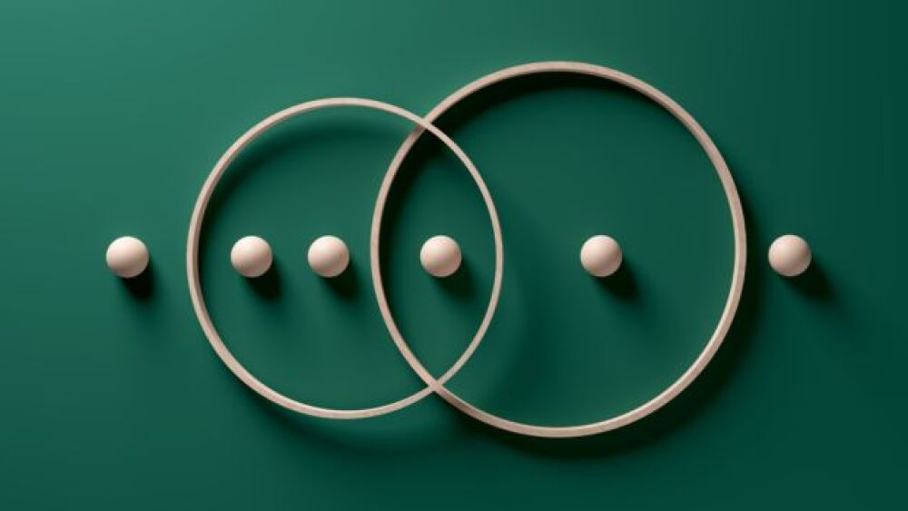 Pictured: Crossing wooden rings/Courtesy, iStock,