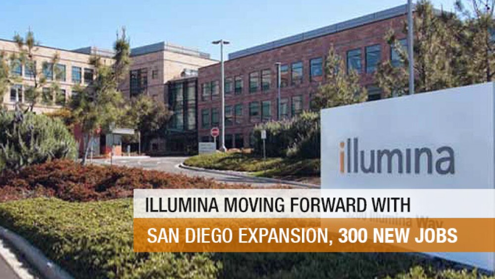 Illumina Moving Forward With San Diego Expansion, 300 New Jobs