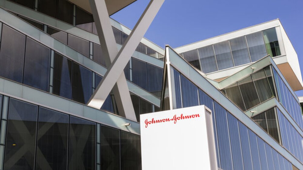 Pictured: J&J's building in Switzerland