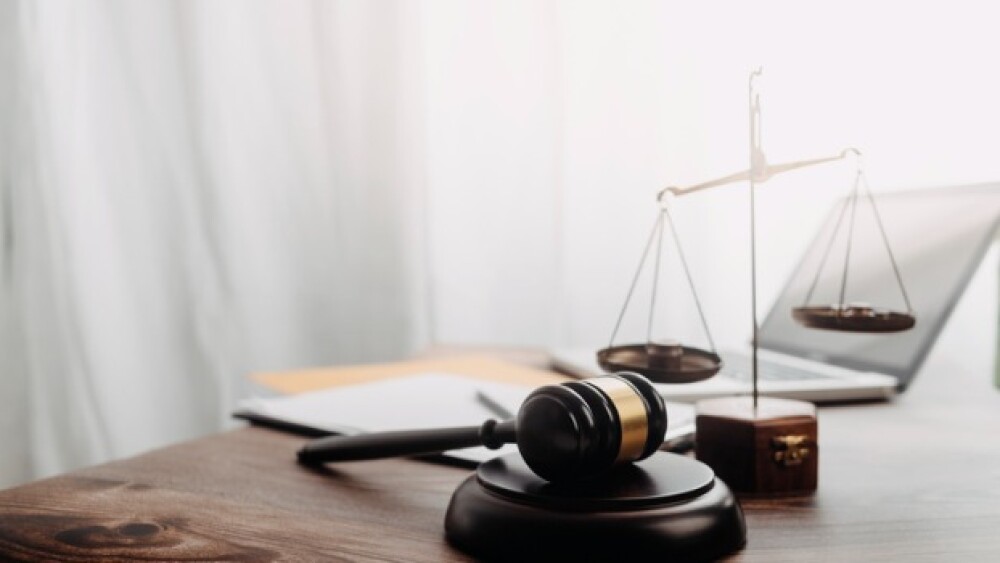 Pictured: Judicial gavel and scales of justice/Cou