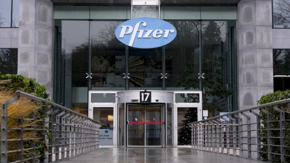 Pictured: Pfizer office in Brussels, Belgium/iStoc