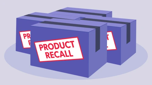 Vector illustration. Product recall.