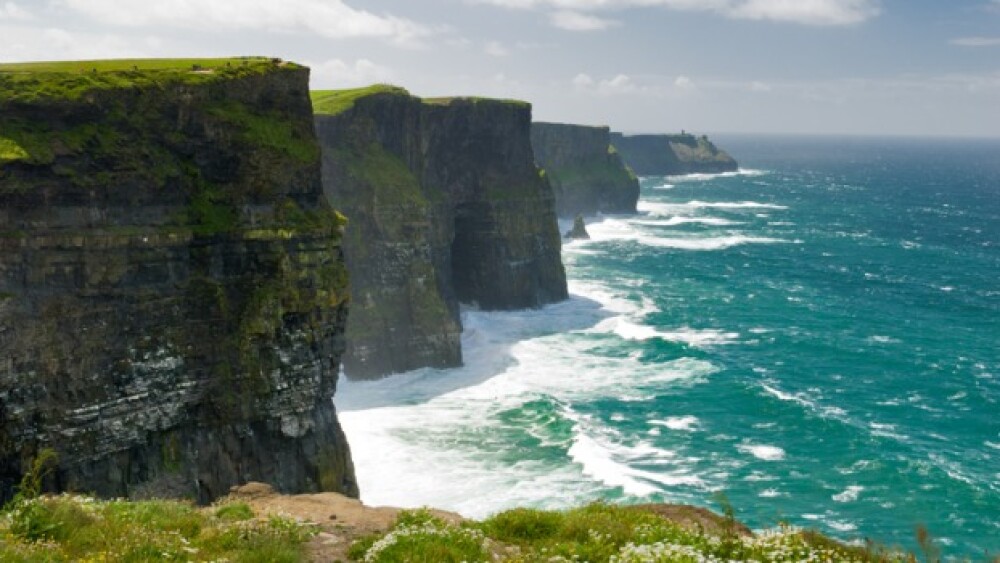 Pictured: Series of outcroppings with steep cliffs