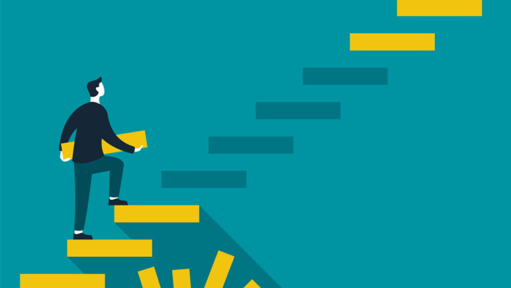 Personal development and self improvement in stairs metaphor - activities that develop a person capabilities, enhance quality of life and realization of dreams and aspirations
