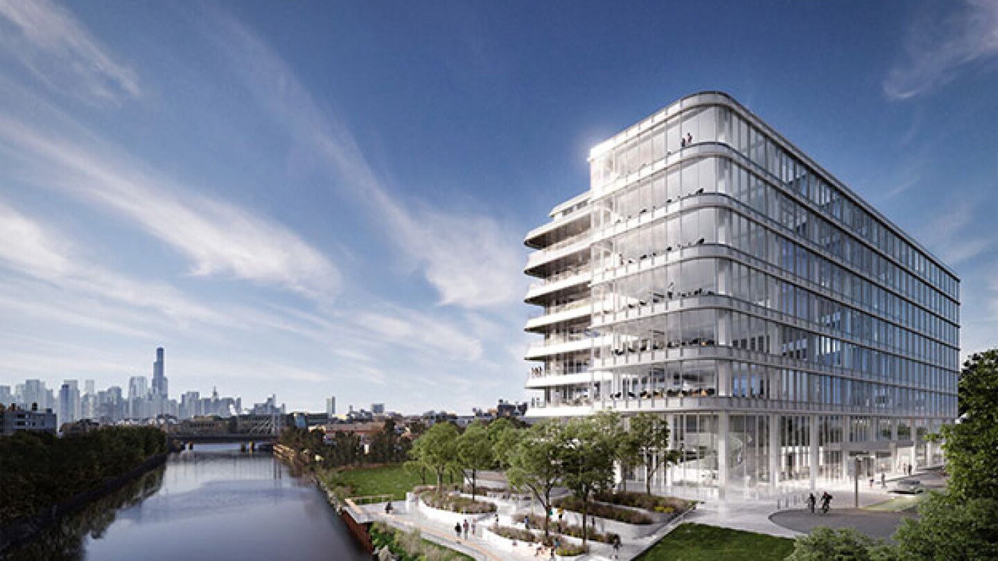 An exterior rendering of Lincoln Yards, courtesy o