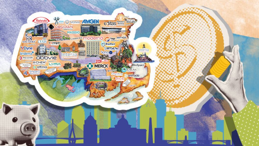 Pictured: Map of biopharma companies in the Geneto