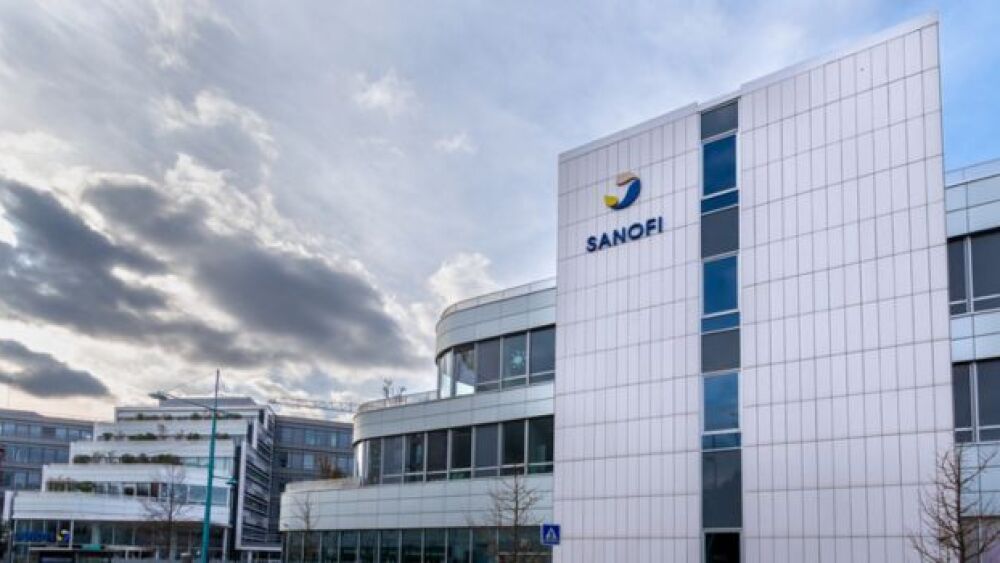 Pictured: Facade of Sanofi's headquarters in Franc