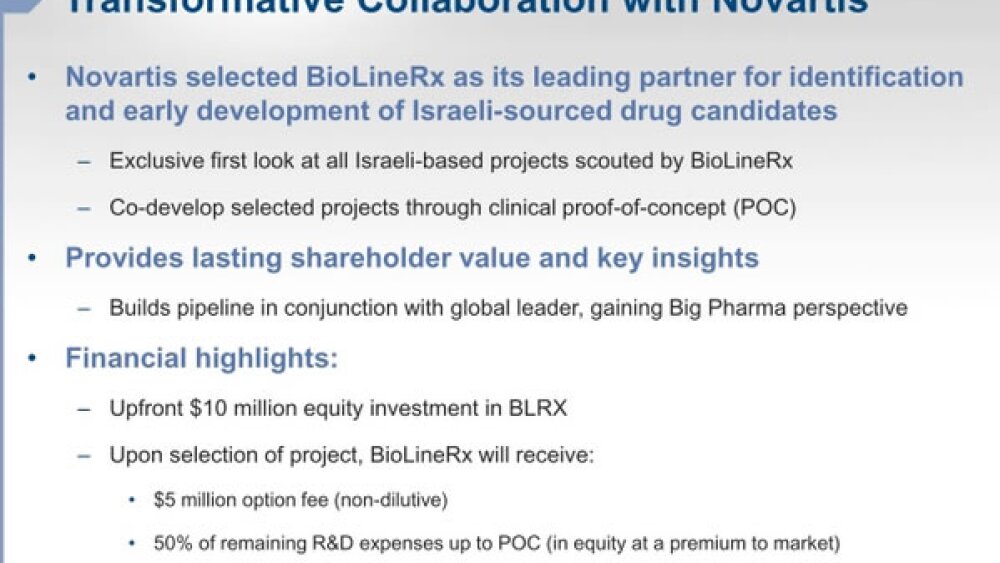 BIOCEO15: BioLine CEO Touts New Celiac Drug, Fleshes Out Novartis AG Partnership Terms