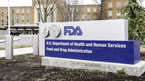 Washington, D.C., USA- January 13, 2020: FDA Sign at its headquarters in Washington DC. The Food and Drug Administration (FDA or USFDA) is a federal agency of the USA.