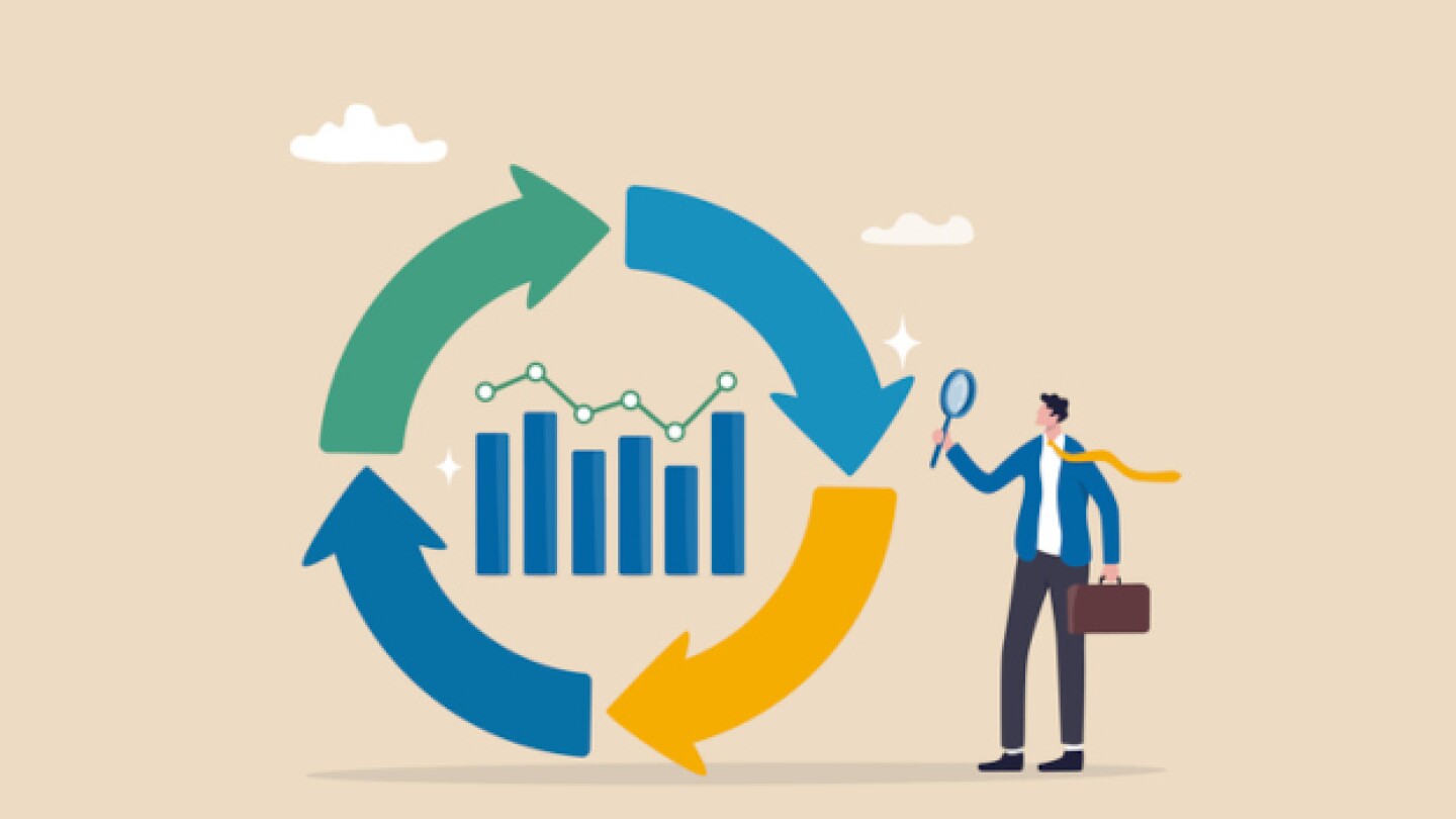 Pictured: Illustration of an economic cycle/iStock