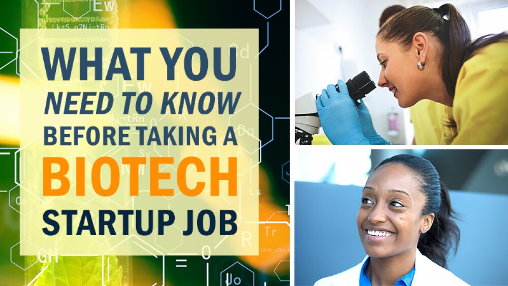 What You Need to Know Before Taking a Biotech Startup Job
