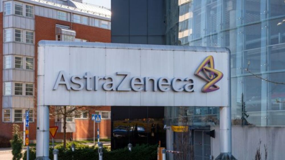 Pictured: AstraZeneca signage at its office in Sweden