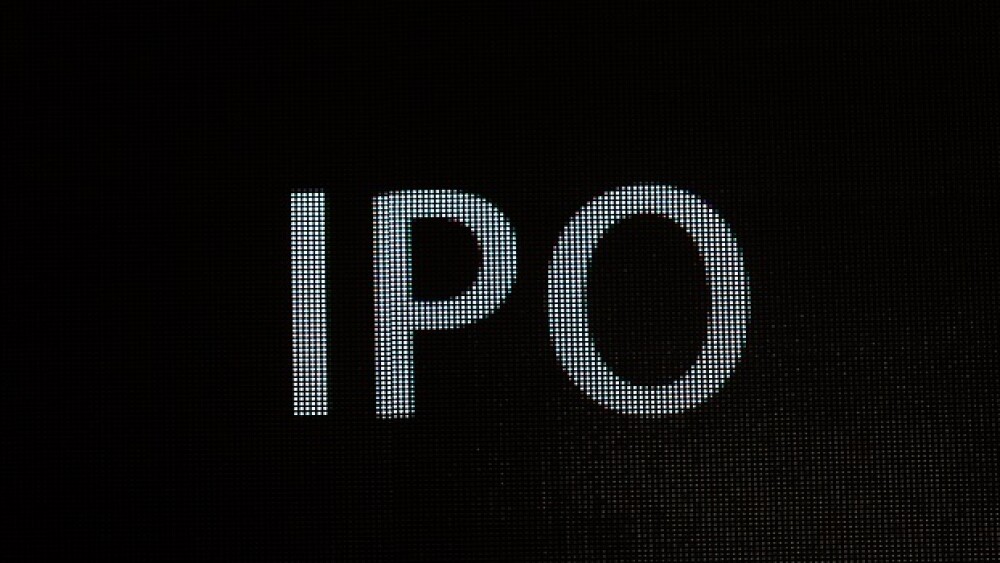 IPO letter in the billboard screen