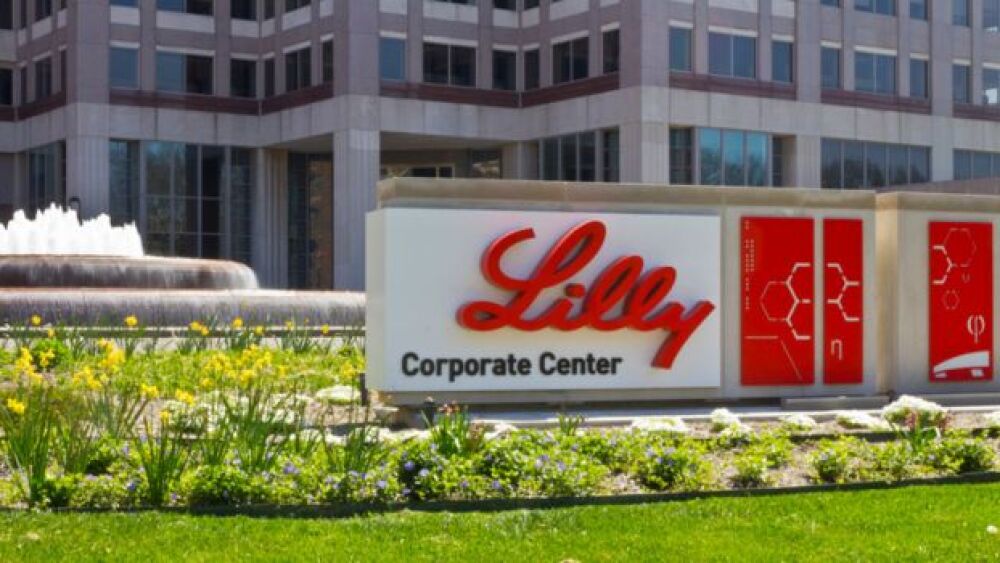 Pictured: Eli Lilly World Headquarters/iStock, jet