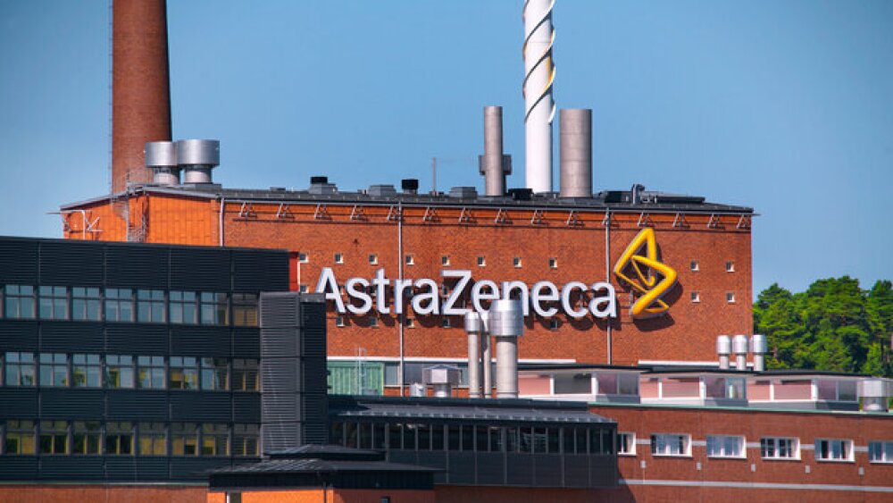 Pictured: AstraZeneca's manufacturing facility in Sweden