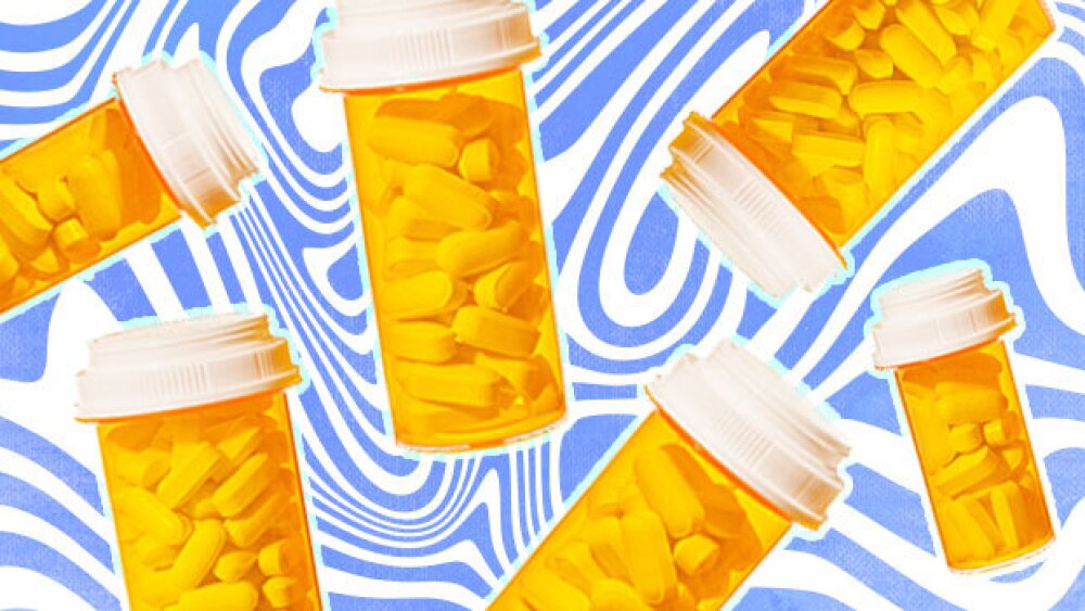 Pictured: Falling Pain Pill Bottles / Taylor Tiede