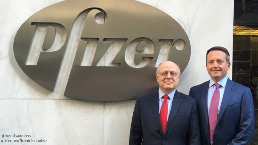 Pfizer Announces Merger Structure and Top Executives Team