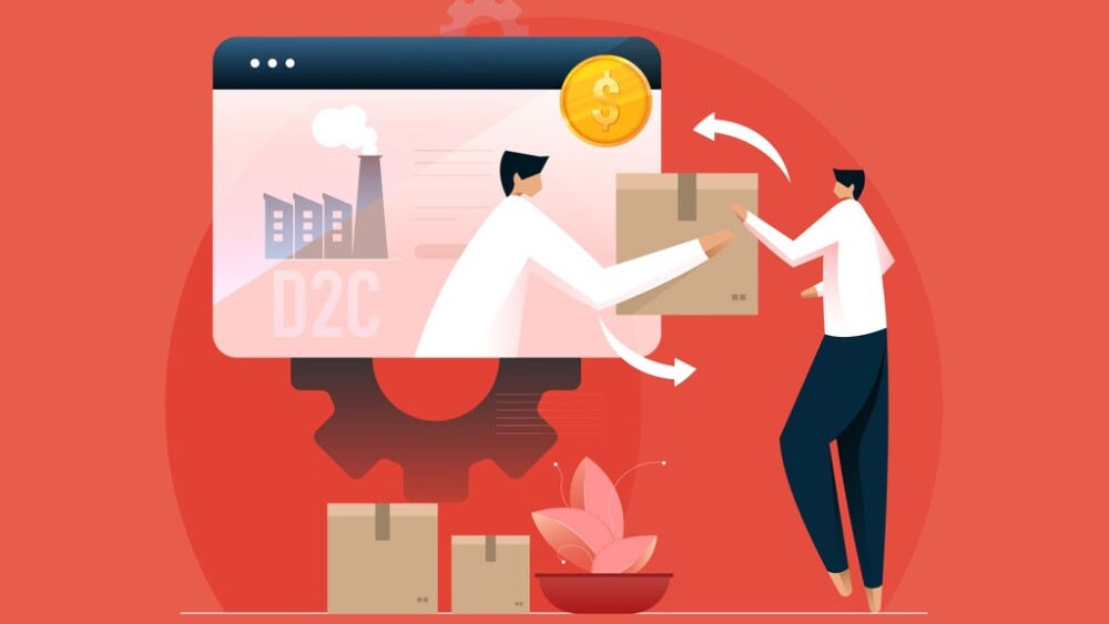 D2C Direct to Consumer, eCommerce strategy aimed directly at consumer, Virtual Screen Technology