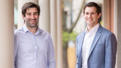 Pictured: Amylyx co-CEOs Josh Cohen and Justin Klee