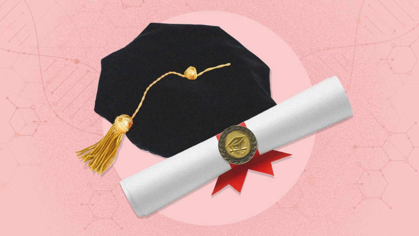 Illustration showing tam and diploma